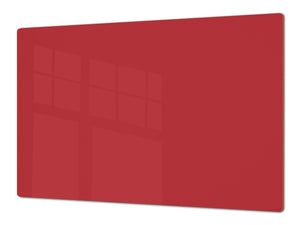 Groß Küchenbrett aus Hartglas und Kochplattenabdeckung; Series of colors DD22A: Dark Red
