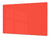 Groß Küchenbrett aus Hartglas und Kochplattenabdeckung; Series of colors DD22A: Red