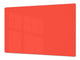Enorme Tagliere in vetro - Asse da cucina; Serie di colori DD22A: Rosso Arancio