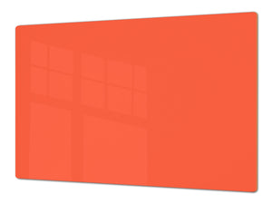 Enorme Tagliere in vetro - Asse da cucina; Serie di colori DD22A: Arancione