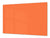 Groß Küchenbrett aus Hartglas und Kochplattenabdeckung; Series of colors DD22A: Pastel Orange