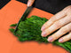 Groß Küchenbrett aus Hartglas und Kochplattenabdeckung; Series of colors DD22A: Pastel Orange