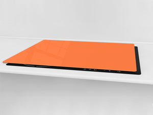 Enorme Tagliere in vetro - Asse da cucina; Serie di colori DD22A: Arancione Chiaro
