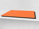 Enorme Tagliere in vetro - Asse da cucina; Serie di colori DD22A: Arancione Chiaro