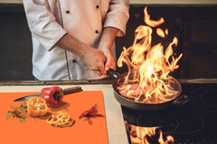 Restaurant serving boards – Worktop saver;  Colours Series DD22A Bright Orange