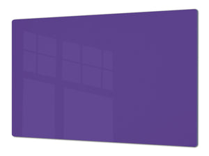 Groß Küchenbrett aus Hartglas und Kochplattenabdeckung; Series of colors DD22A: Purple