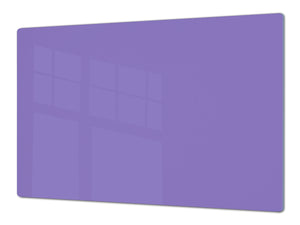 Groß Küchenbrett aus Hartglas und Kochplattenabdeckung; Series of colors DD22A: Lavender