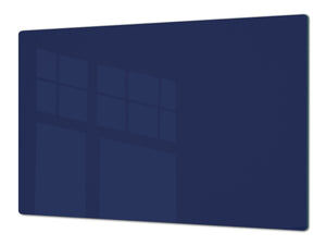 Enorme Tagliere in vetro - Asse da cucina; Serie di colori DD22A: Blu Acciaio 