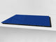 Groß Küchenbrett aus Hartglas und Kochplattenabdeckung; Series of colors DD22A: Cobalt Blue