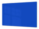 Groß Küchenbrett aus Hartglas und Kochplattenabdeckung; Series of colors DD22A: Egyptian Blue