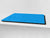 Groß Küchenbrett aus Hartglas und Kochplattenabdeckung; Series of colors DD22B: Light Blue