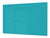 Groß Küchenbrett aus Hartglas und Kochplattenabdeckung; Series of colors DD22B: Turquoise