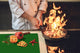 TRES GRAND et Couvre-cuisinière à induction; Série de couleurs DD22B: Vert Forêt 