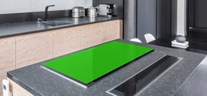 Groß Küchenbrett aus Hartglas und Kochplattenabdeckung; Series of colors DD22B: Yellow Green