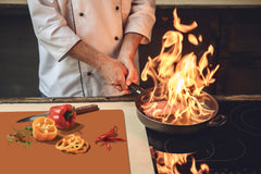 Gigantic Protection panel & Induction Cooktop Cover – Colours Series DD22B Walnut