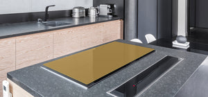 Groß Küchenbrett aus Hartglas und Kochplattenabdeckung; Series of colors DD22B: Light Brown