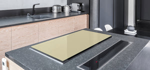 Groß Küchenbrett aus Hartglas und Kochplattenabdeckung; Series of colors DD22B: Beige