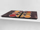 Sehr groß Küchenbrett aus Hartglas und Kochplattenabdeckung; A spice series DD03A: Healthy spices