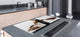 Protector de encimera y tablero de repostería - Tablero de cocina de vidrio - Serie de café DD07 Café 2