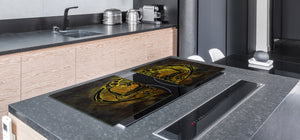 HUGE TEMPERED GLASS COOKTOP COVER - Egyptian Series DD15 Egyptian figure