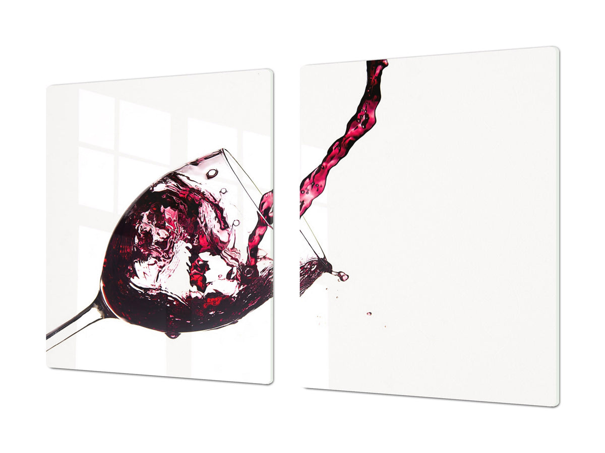 BIG KITCHEN PROTECTION BOARD or Induction Cooktop Cover - Wine Series DD04 Red wine 3