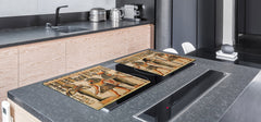 HUGE TEMPERED GLASS COOKTOP COVER - Egyptian Series DD15 Hieroglyphs 4