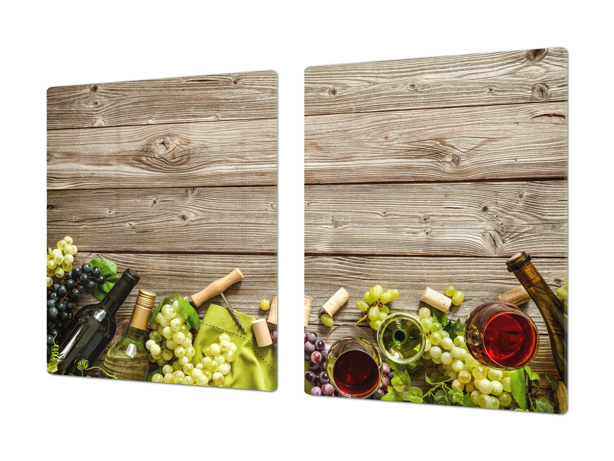BIG KITCHEN PROTECTION BOARD or Induction Cooktop Cover - Wine Series DD04 Wine tasting 2