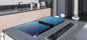 Gigantic KITCHEN BOARD & Induction Cooktop Cover - Water Series DD10 Drops of water 2