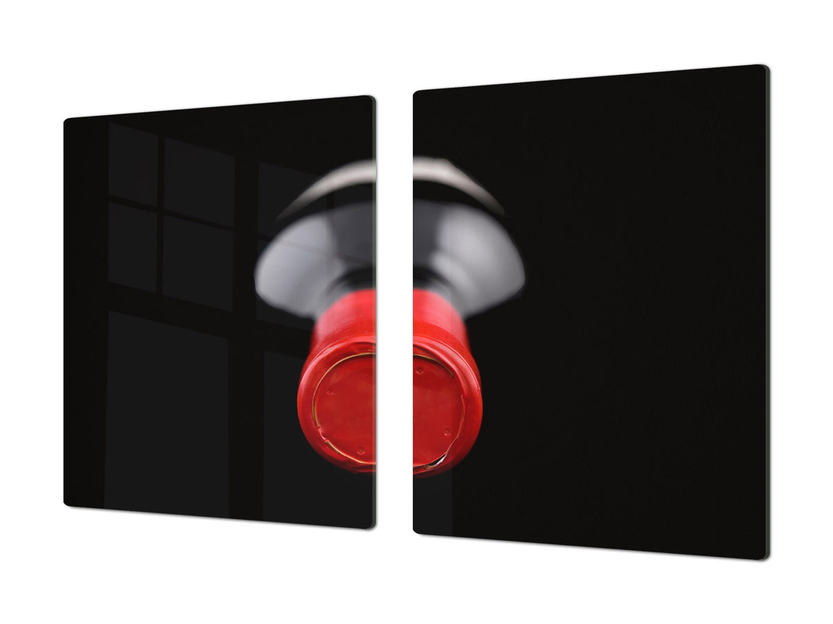 BIG KITCHEN PROTECTION BOARD or Induction Cooktop Cover - Wine Series DD04 A bottle of wine 1