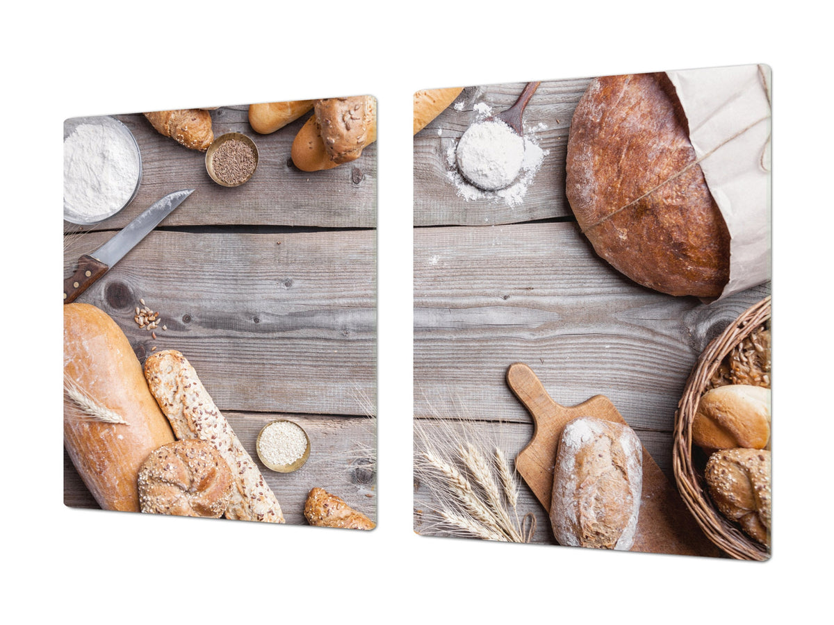 HUGE TEMPERED GLASS CHOPPING BOARD – Bread and flour series DD09 Breads 4