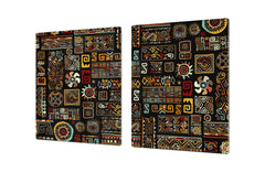 HUGE TEMPERED GLASS COOKTOP COVER - Egyptian Series DD15 Ethnic handmade deco