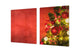Riesig Schneidbrett aus Hartglas und schützende Arbeitsoberfläche; DD30 Weihnachtsserie: Weihnachtsbaum in rot