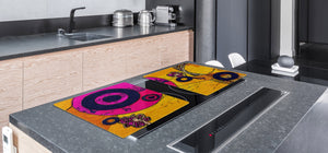 Worktop saver and Pastry Board – Cooktop saver; Series: Outside Series DD19 Purple circles