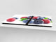 Enorm Küchenbrett aus Hartglas und Induktionskochplattenabdeckung; Fruit and Vegetables series DD02: Forest fruits