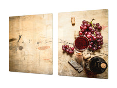 BIG KITCHEN PROTECTION BOARD or Induction Cooktop Cover - Wine Series DD04 Red wine 4
