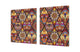 Sehr groß Küchenbrett aus Hartglas und Induktionskochplattenabdeckung;  Marokanske series DD21: Moroccan design