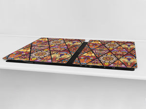 Cubre vitro de cristal templado de Gran Tamaño. Serie marroquí.  DD21 Diseño marroquí