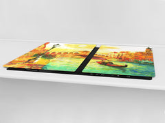 GIGANTIC CUTTING BOARD and Cooktop Cover- Image Series DD05A Venice 1