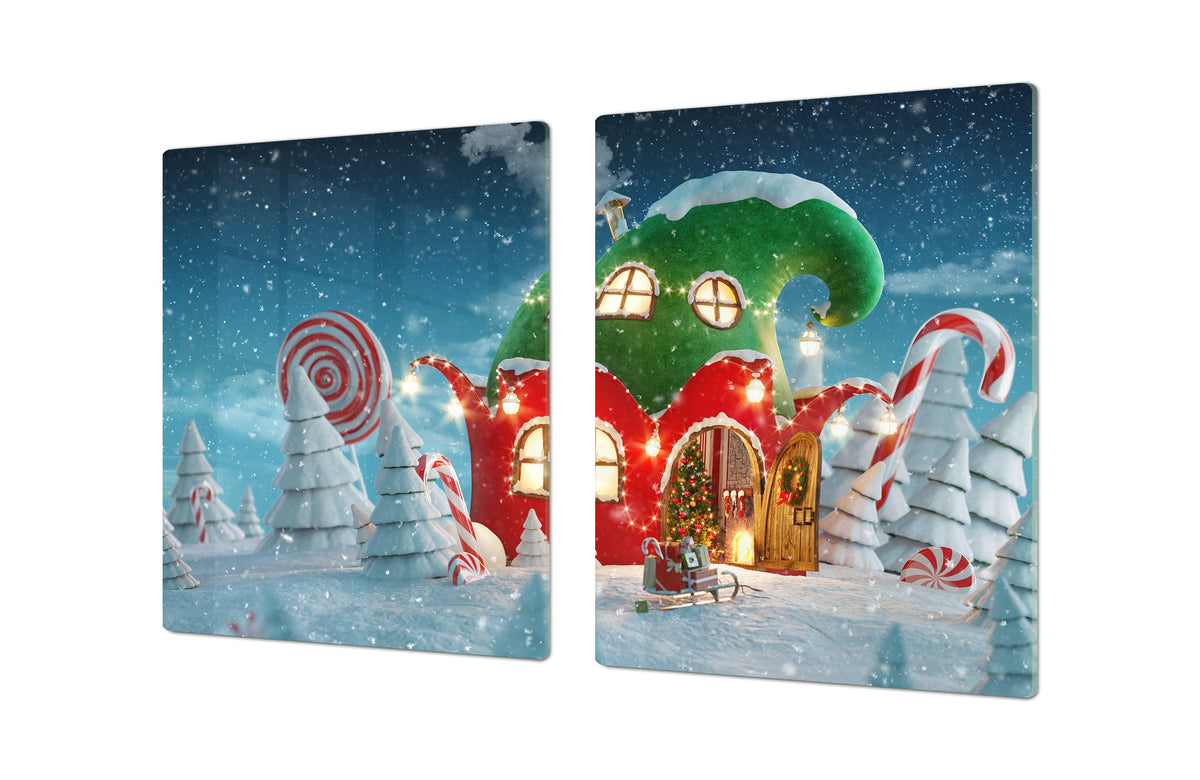 HUGE TEMPERED GLASS COOKTOP COVER - DD30 Christmas Series: The house of the goblin