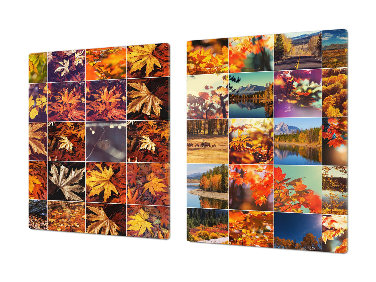 Very Big Cooktop saver - Nature series DD08 Autumn leaves