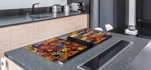 Very Big Cooktop saver - Nature series DD08 Autumn leaves