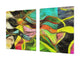 Sehr groß Mehrfunktional Hartglas Gehärtetes; Abstract Series DD14: Colorful spots 2