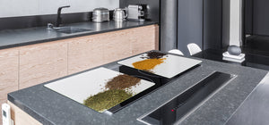 Sehr groß Küchenbrett aus Hartglas und Kochplattenabdeckung; A spice series DD03A: Loose spices 1