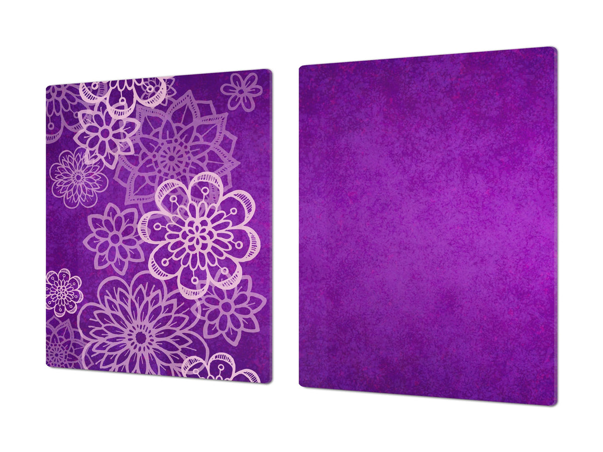 HUGE TEMPERED GLASS CHOPPING BOARD ; Moroccan design Series DD21 Moroccan pattern 1