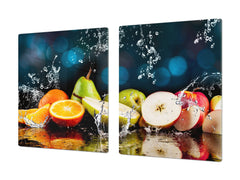 UNIQUE Tempered GLASS Kitchen Board Fruit and Vegetables series DD02 Wet fruit