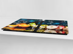 UNIQUE Tempered GLASS Kitchen Board Fruit and Vegetables series DD02 Wet fruit