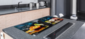 UNIQUE Tempered GLASS Kitchen Board Fruit and Vegetables series DD02 Wet fruit
