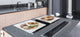 BIG KITCHEN BOARD & Induction Cooktop Cover – Glass Pastry Board - Food series DD16 Diet & Reality
