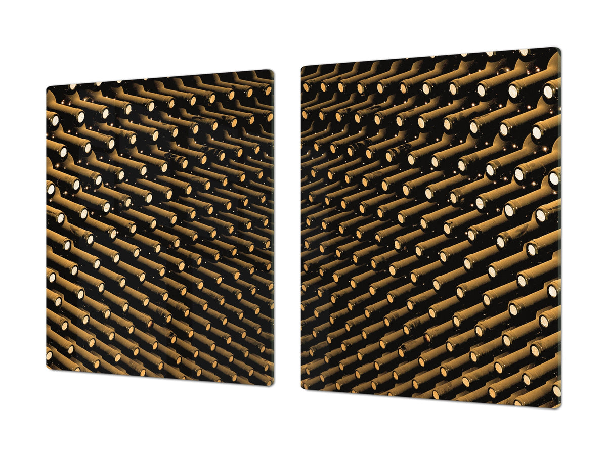 BIG KITCHEN PROTECTION BOARD or Induction Cooktop Cover - Wine Series DD04 Bottles of wine 1