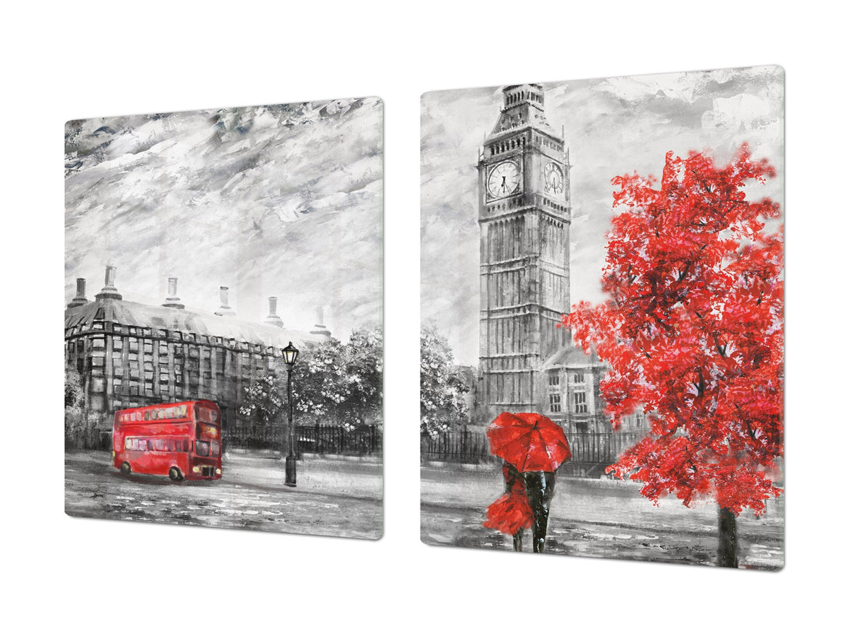 GIGANTIC CUTTING BOARD and Cooktop Cover- Image Series DD05A Big Ben 1